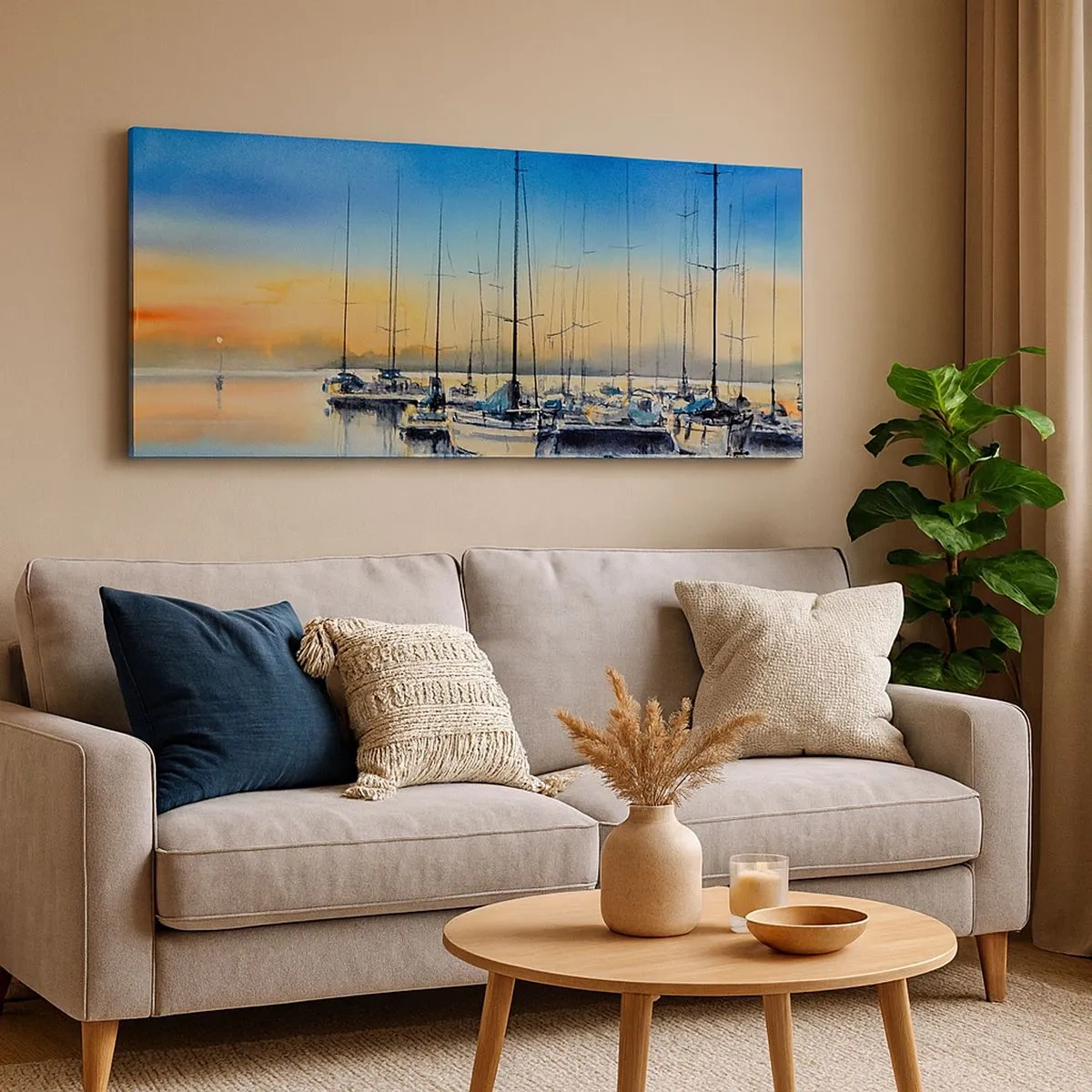 Canvas picture - The End of a Good Day - 100x40 cm
