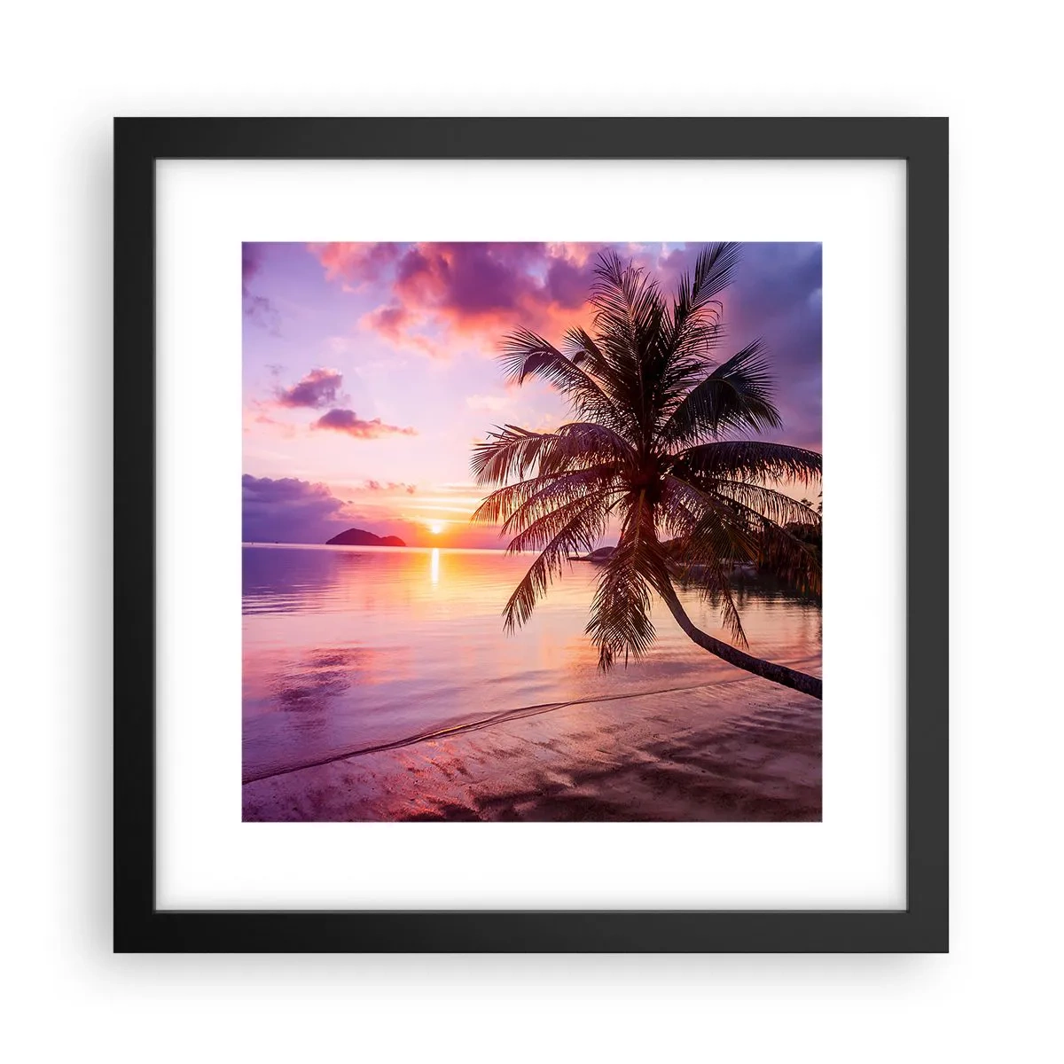 Poster in black frame - Bliss up to the Horizon - 30x30 cm