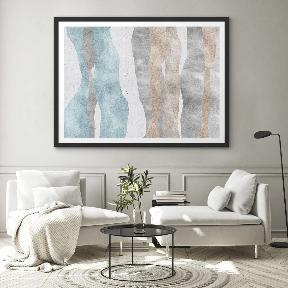 Poster in black frame - Study of Continuity - 70x50 cm