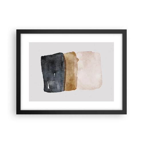 Poster in black frame - Composition of the Colours of the Soil - 40x30 cm