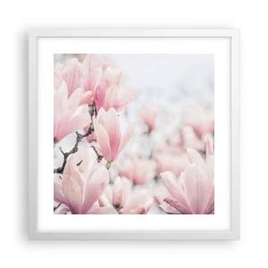 Poster in white frmae - Ideal of Subtlety - 40x40 cm