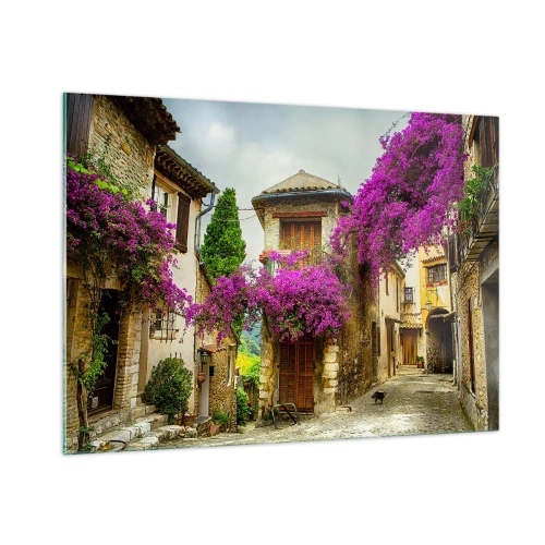 Glass picture - Under a Flowery Canopy - 100x70 cm