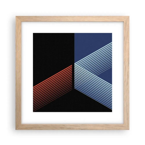 Poster in light oak frame - Simple Story - 30x30 cm