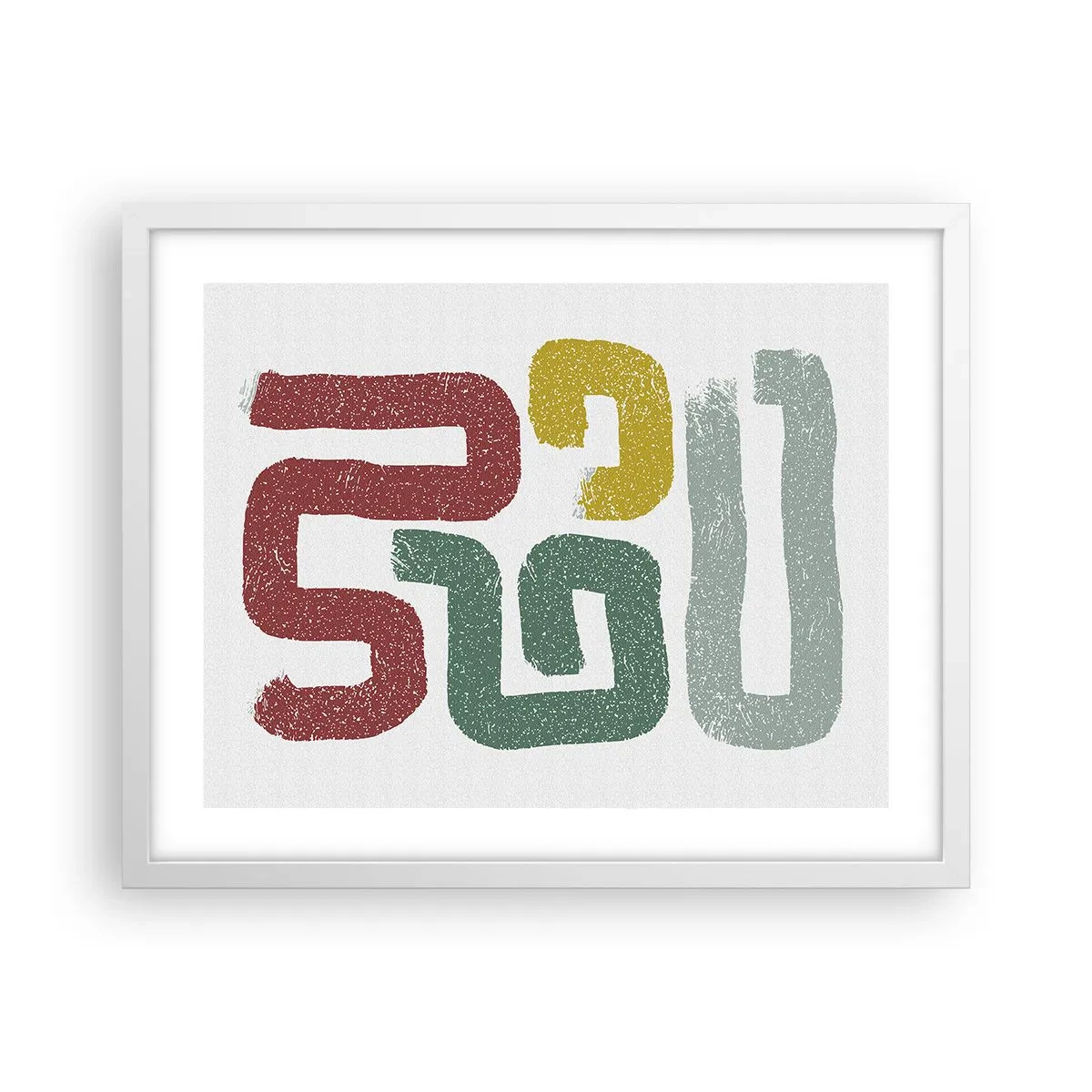 Poster in white frmae - In an Unknown Language - 50x40 cm