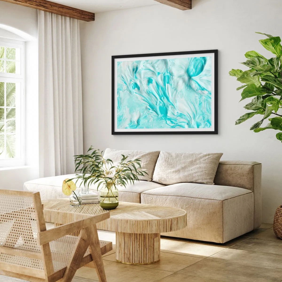 Poster in black frame - Together Forever - 50x40 cm