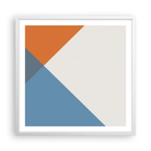 Poster in white frmae - At an Angle… - 60x60 cm