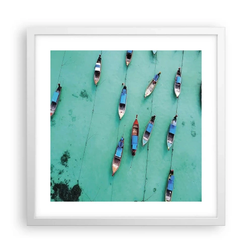 Poster in white frmae - In Joyful Expectation - 40x40 cm