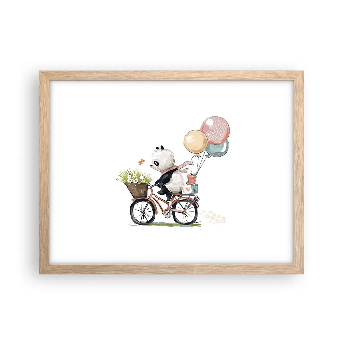 Poster in light oak frame - Lucky Day - 40x30 cm