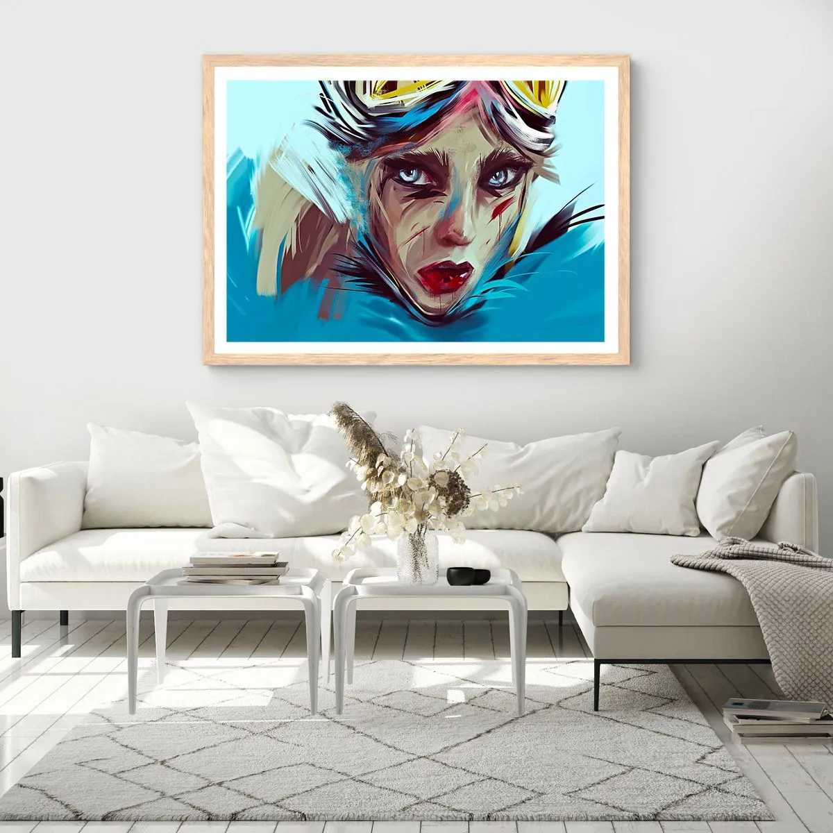 Poster in light oak frame - Road Mistress - 70x50 cm