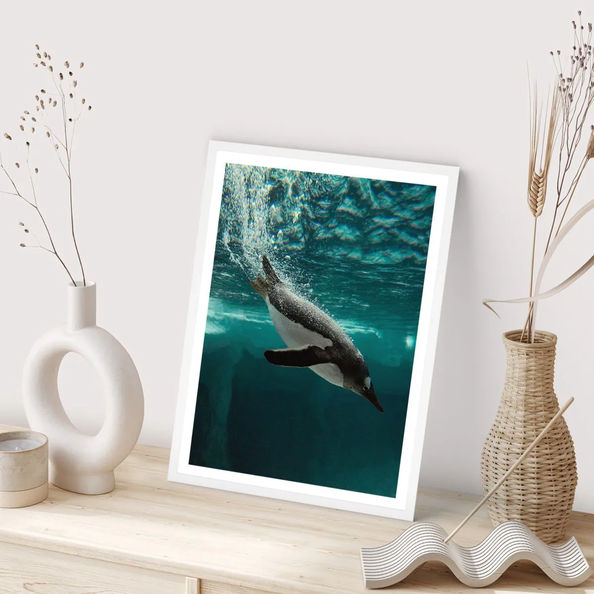 Poster in white frmae - Welcome to My World - 70x100 cm