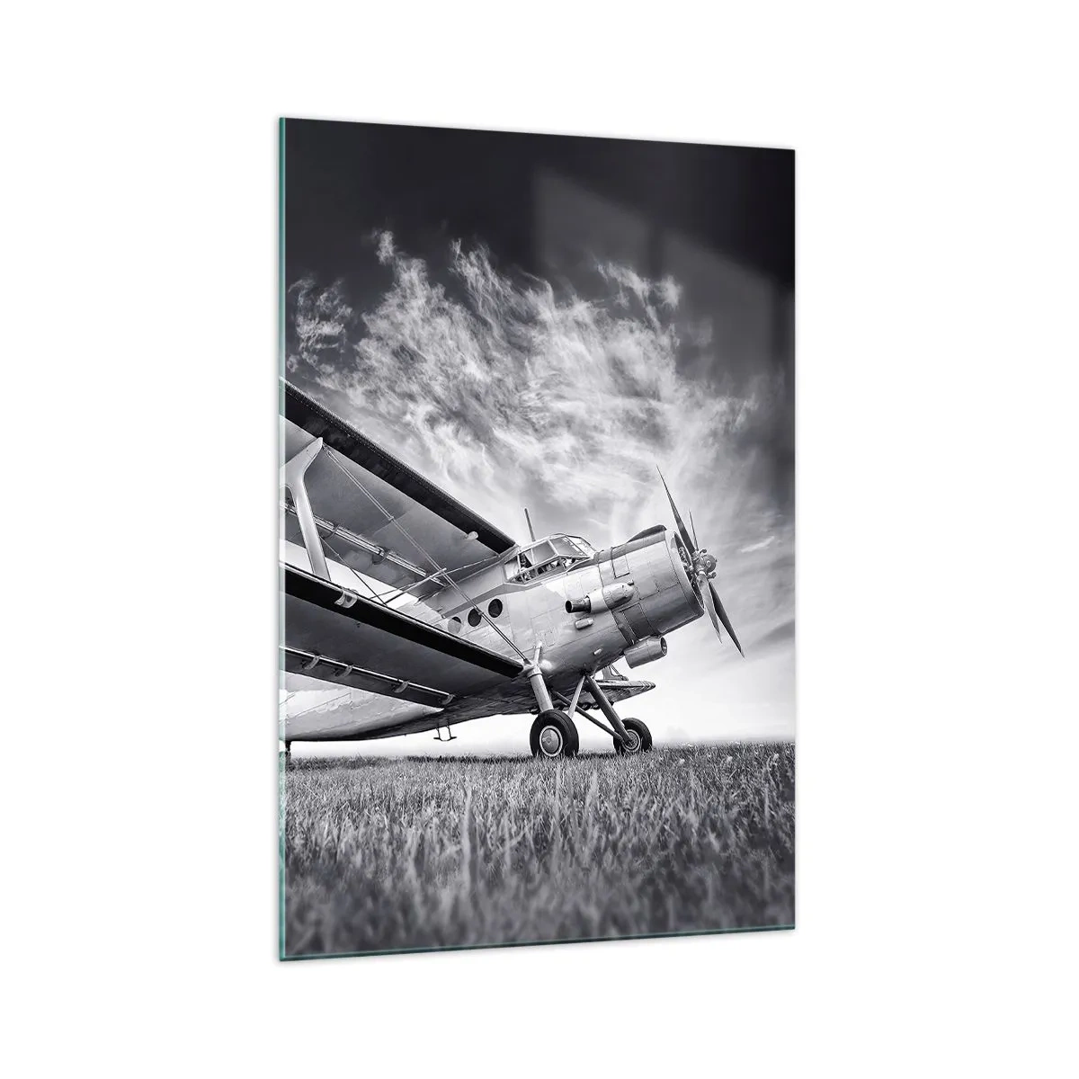 Glass picture - Winged Pilgrim - 70x100 cm