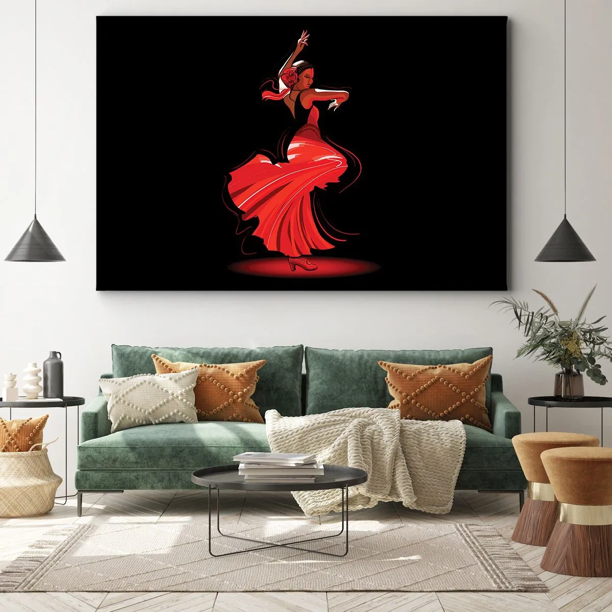 Canvas picture - Fiery Spirit of Flamenco - 120x80 cm