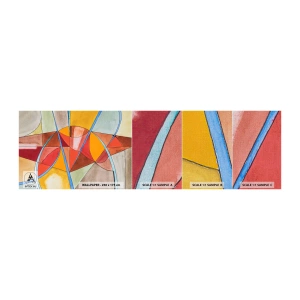 Photo Wallpaper Sample Premium Canvas - Carousel of Dreams - Abstraction, Piece, Modern Pattern - 100x30 cm