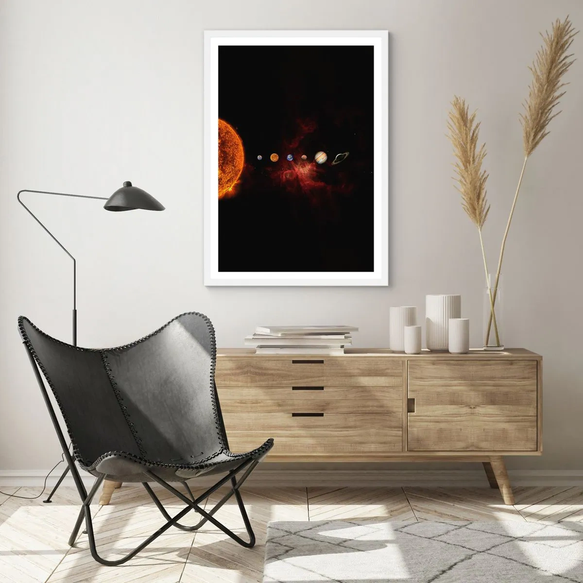 Poster in white frmae - Our Neighbourhood - 61x91 cm