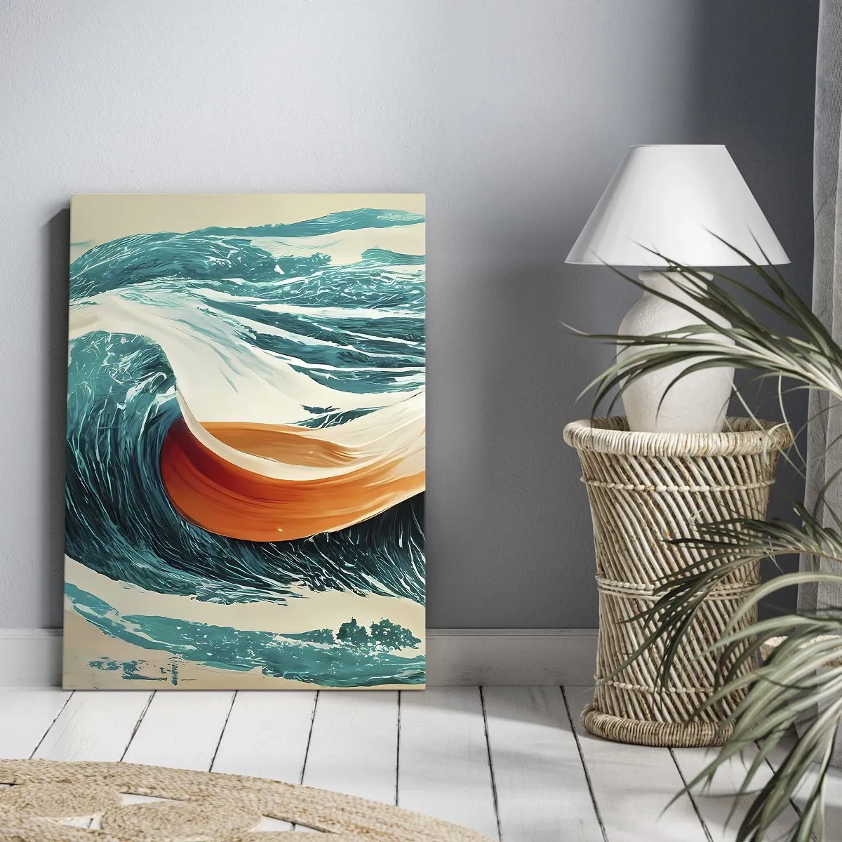 Canvas picture - Surfer's Dream - 65x120 cm