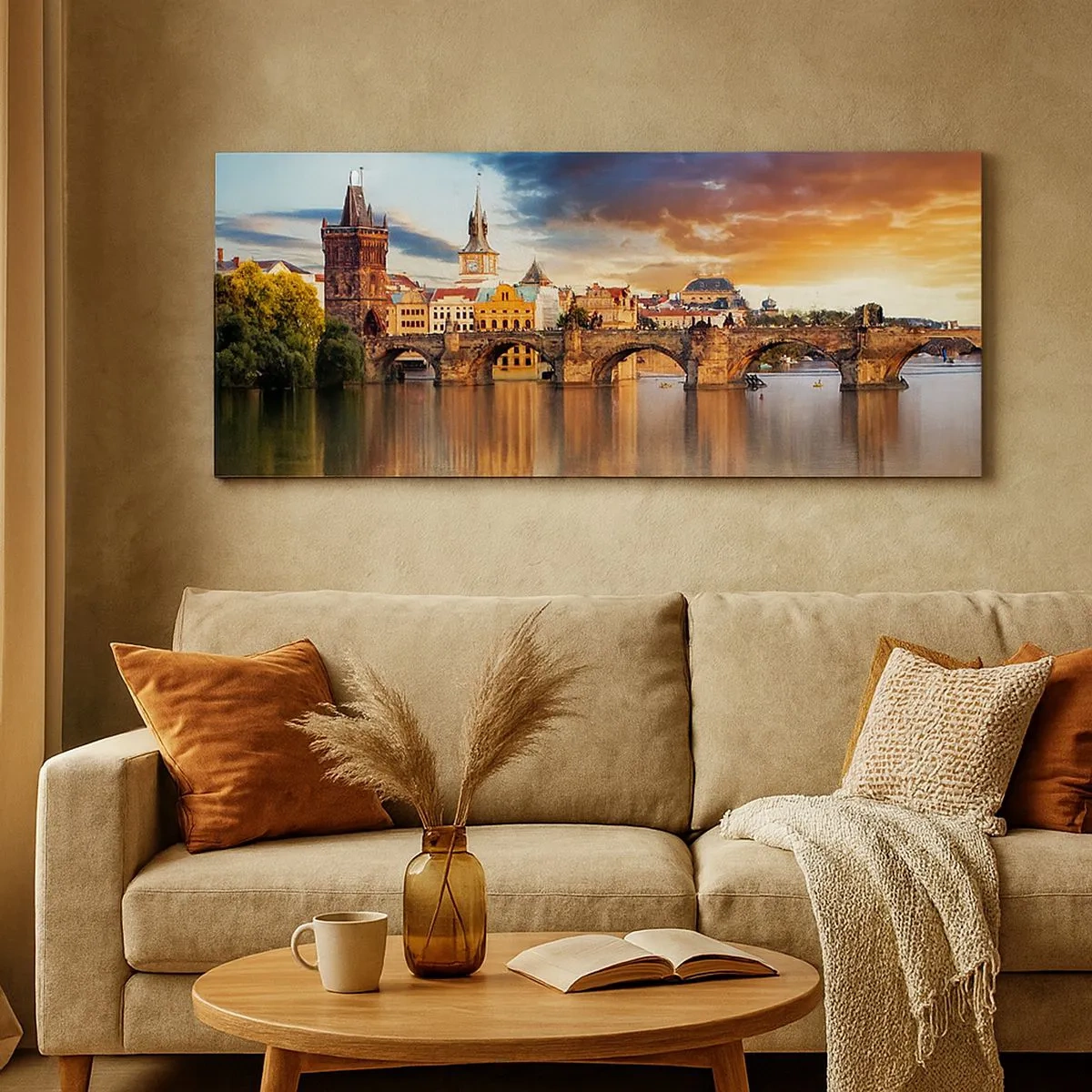 Canvas picture - Beautiful Prague - 100x40 cm