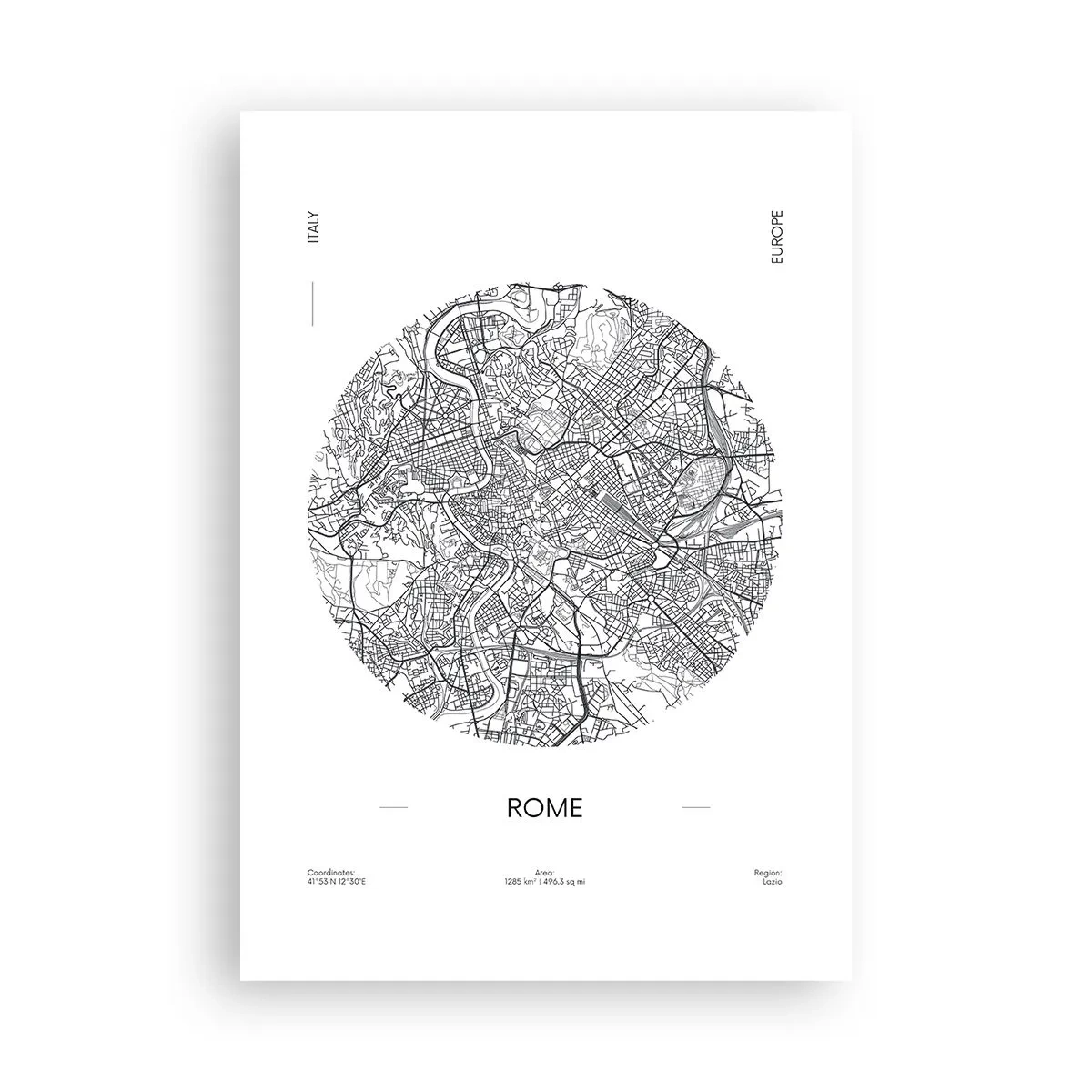 Poster - Anatomy of Rome - 70x100 cm