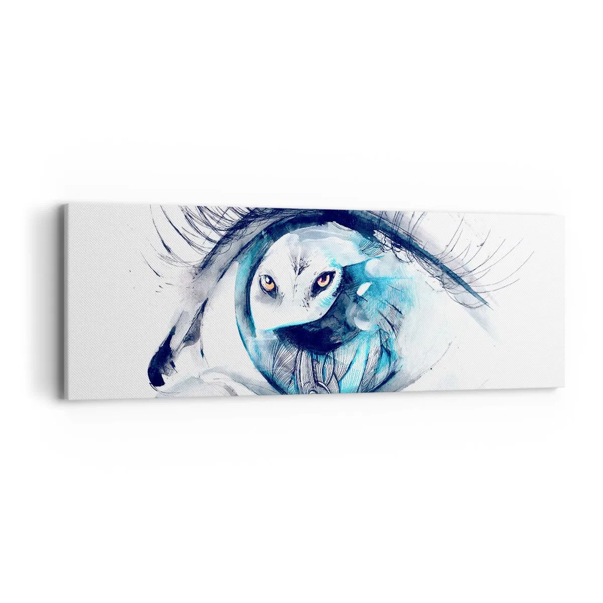 Canvas picture - Eye to Eye with Wilderness - 90x30 cm