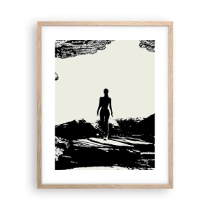 Poster in light oak frame - New Look - 40x50 cm