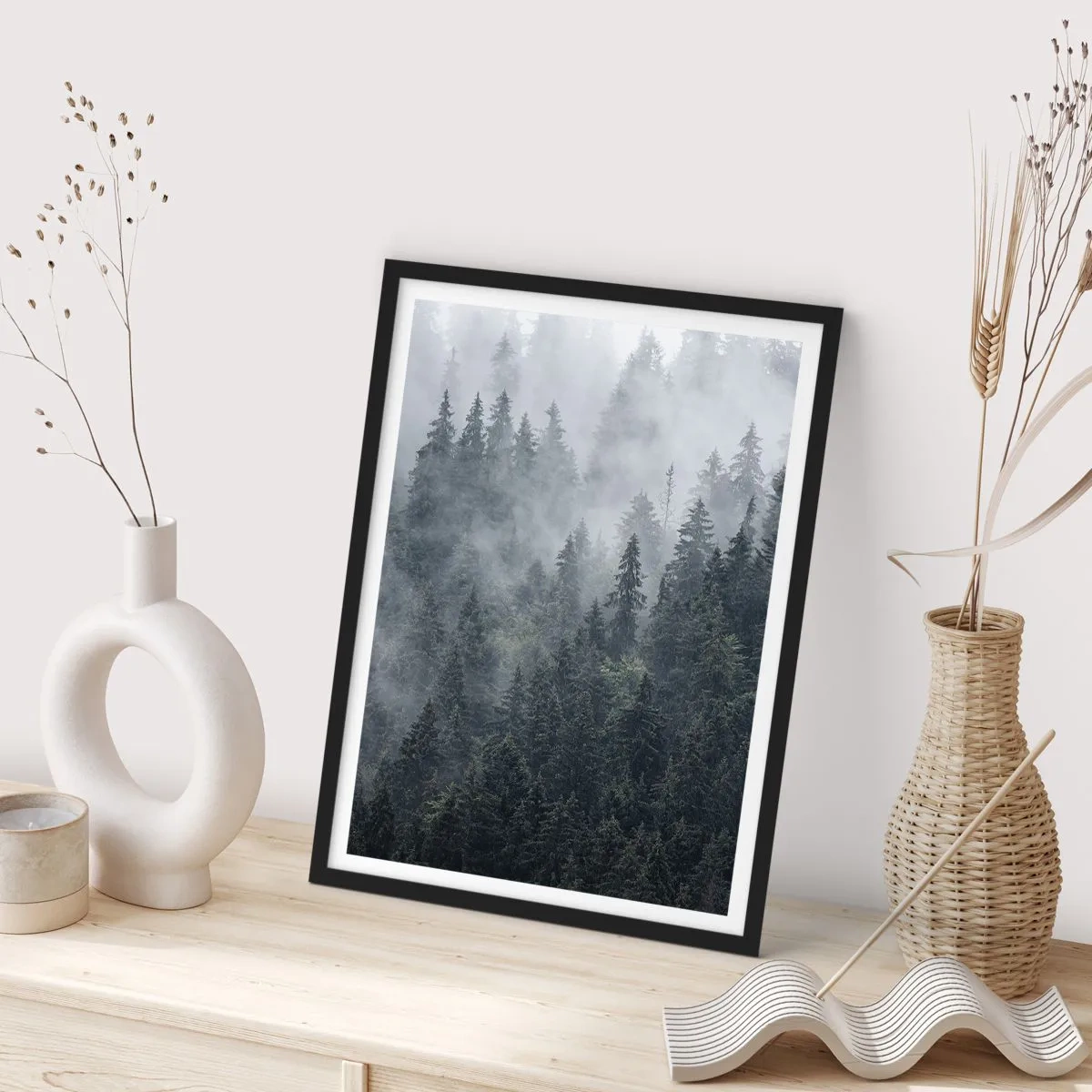 Poster in black frame - Forest World - 40x50 cm