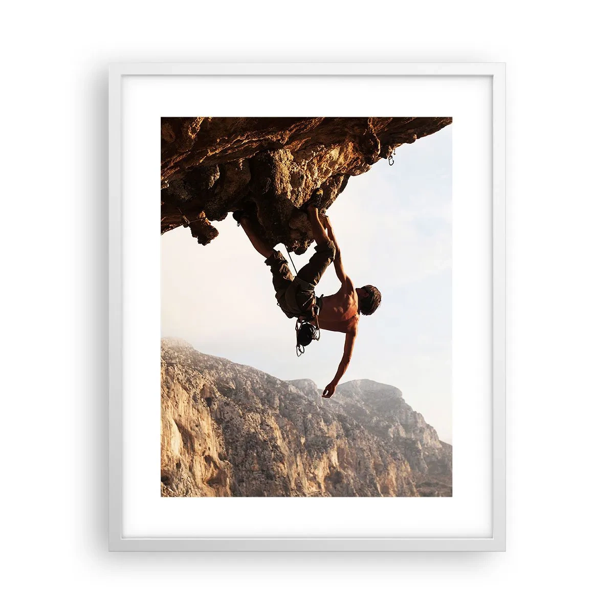 Poster in white frmae - The Whole World on a Sharp Cliff - 40x50 cm
