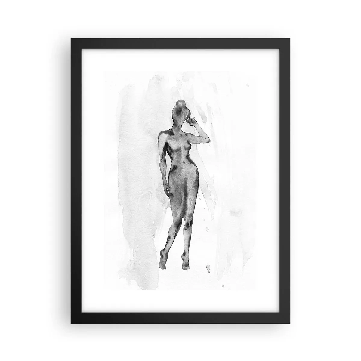 Poster in black frame - Study of Ideal of Feminity - 30x40 cm