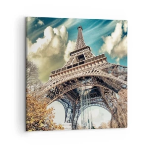 Canvas picture - And in Autumn in Paris… - 50x50 cm