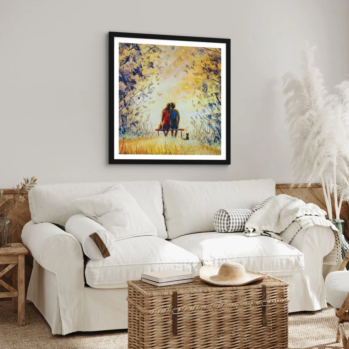 Poster in black frame - Magical Moment - 40x40 cm