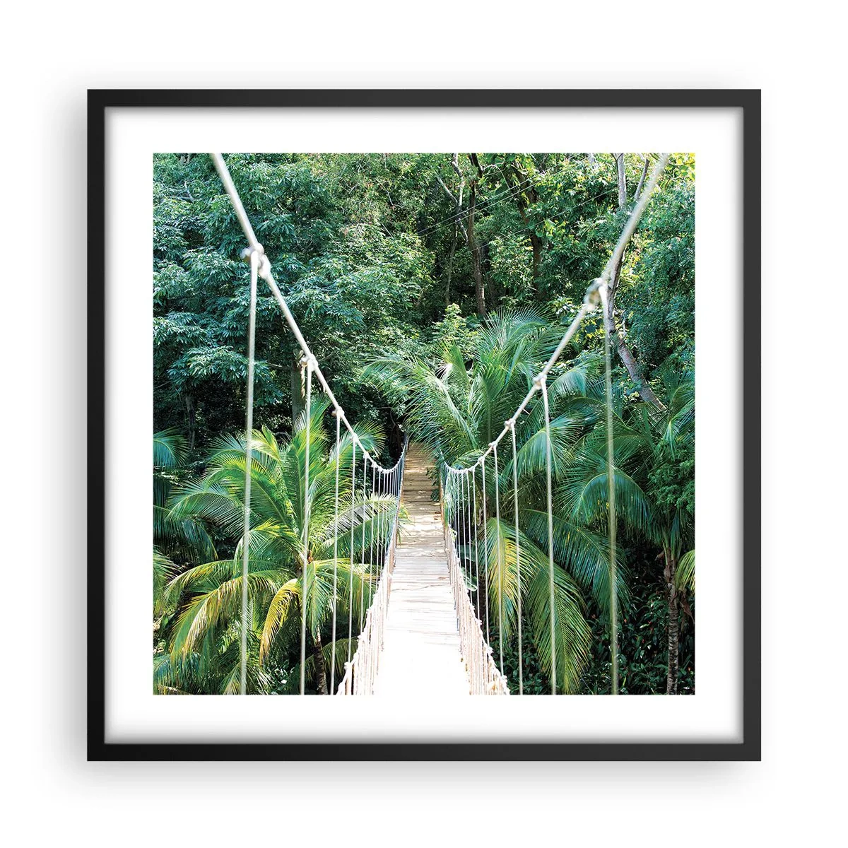 Poster in black frame - Welcome to the Jungle! - 50x50 cm