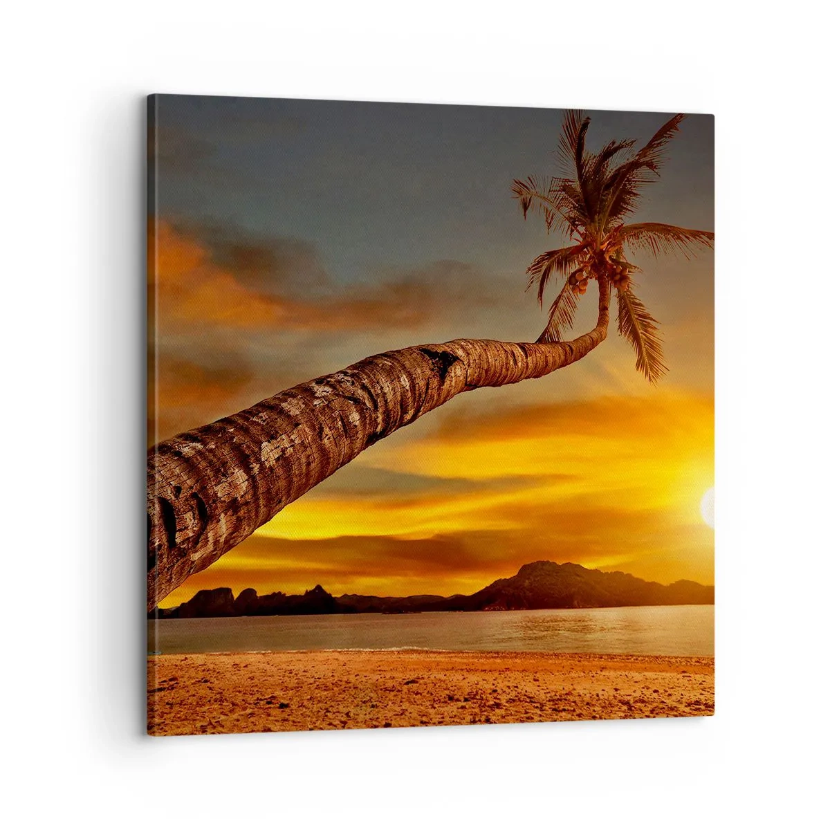 Canvas picture - Exotic Holiday, Caribbean Adventure - 60x60 cm