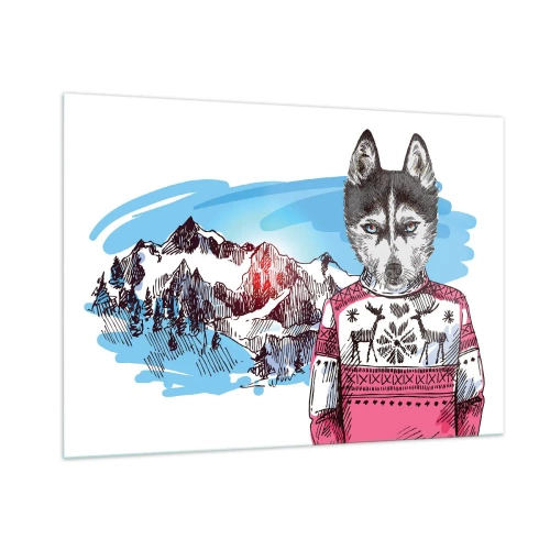 Glass picture - Wolf in Sheep's Skin - 100x70 cm