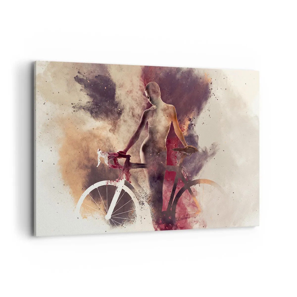 Canvas picture - Marble Sculpted Biker's Soul - 100x70 cm