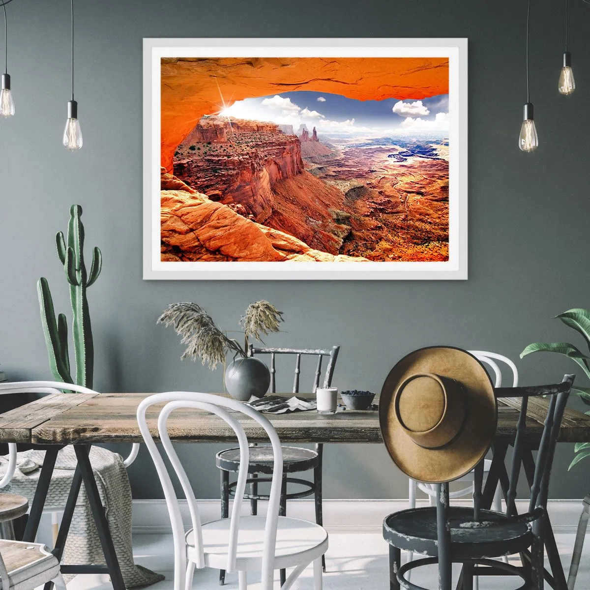 Poster in white frmae - Sculpted by Nature - 100x70 cm