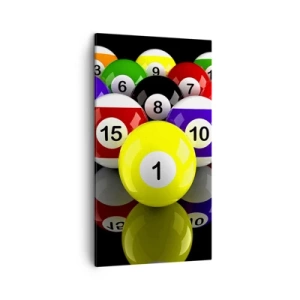 Canvas picture - Different Colours of a Game - 45x80 cm