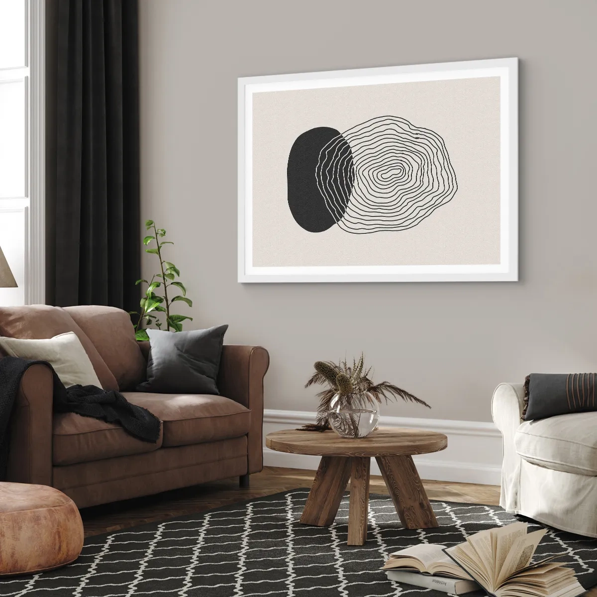 Poster in white frmae - Durability and Vibration - 100x70 cm