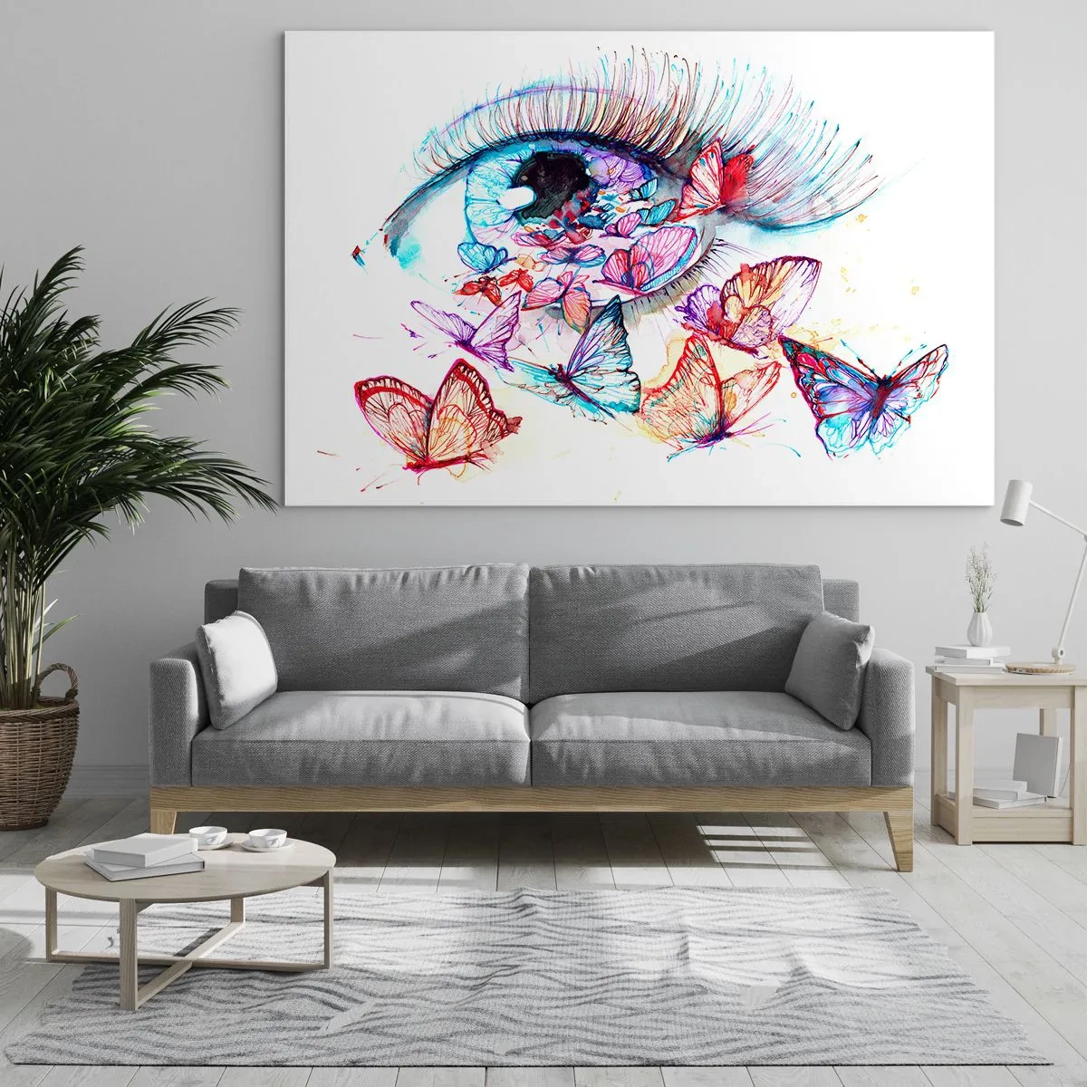 Glass picture - Fairytale Charm of the Eyes - 100x70 cm