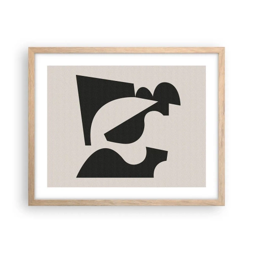 Poster in light oak frame - For Self-construction - 50x40 cm
