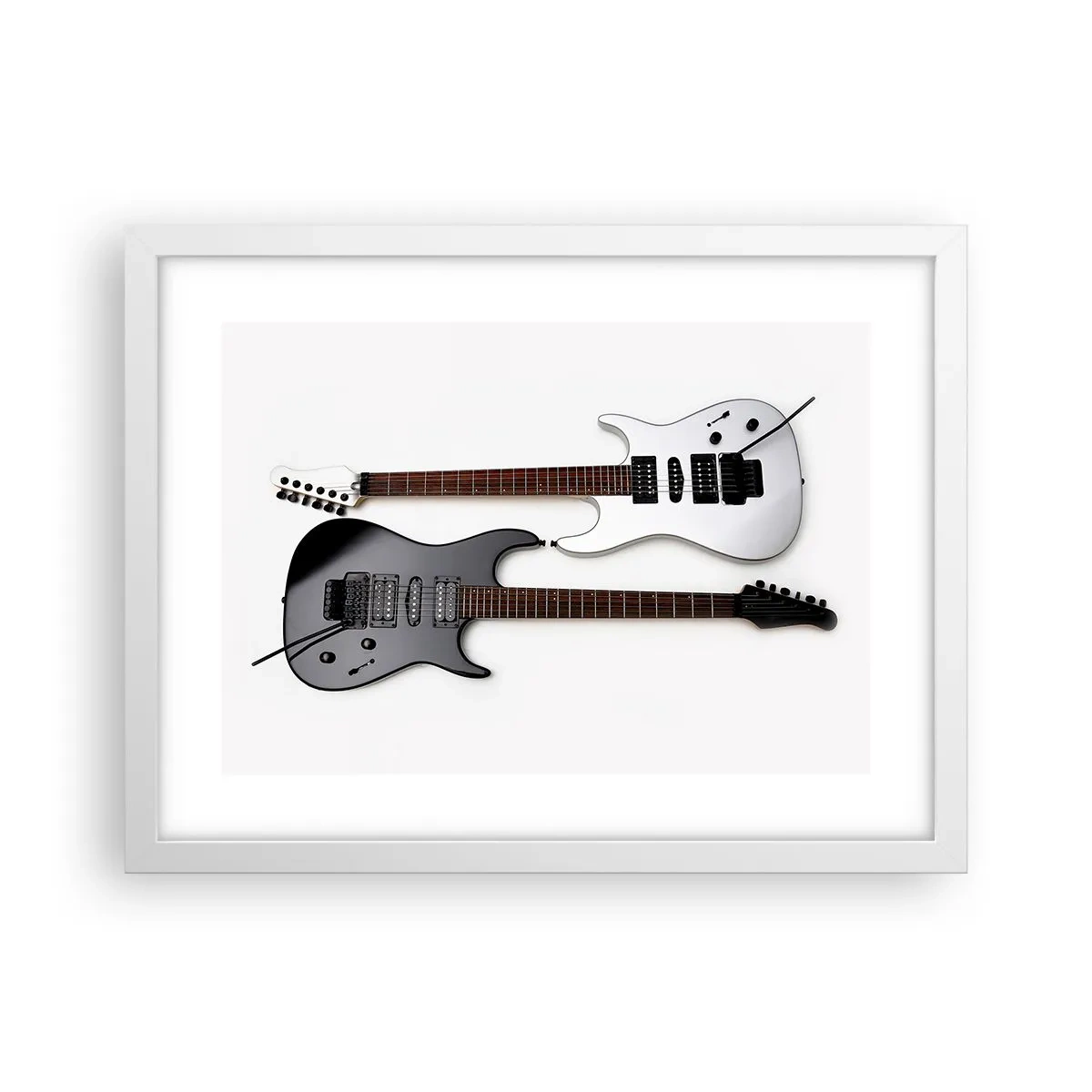 Poster in white frmae - Harmony of Shapes - 40x30 cm