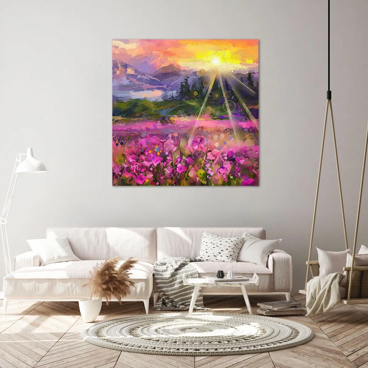 Canvas picture - In a Valley, Looked after by the Sun - 50x50 cm
