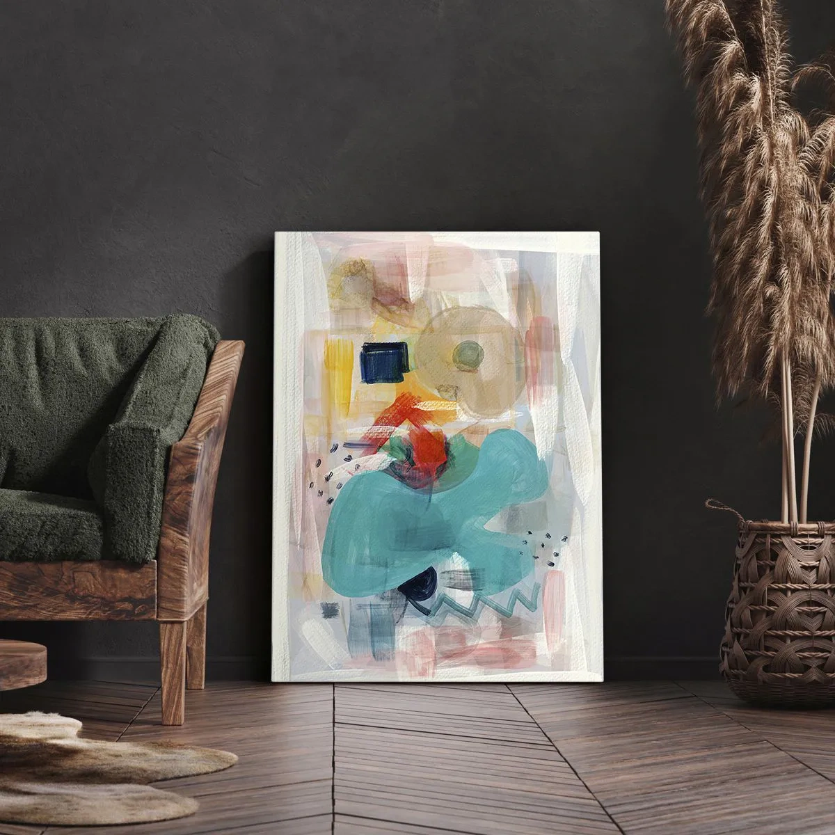 Canvas picture - Colourful Game - 45x80 cm