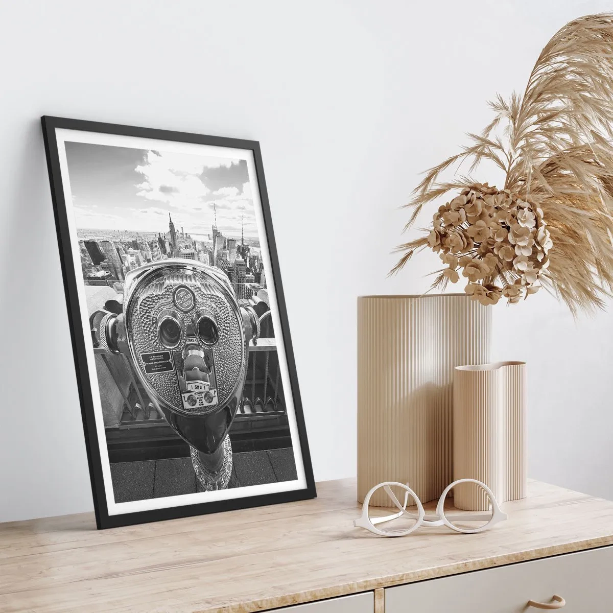 Poster in black frame - City of Cities - 40x50 cm