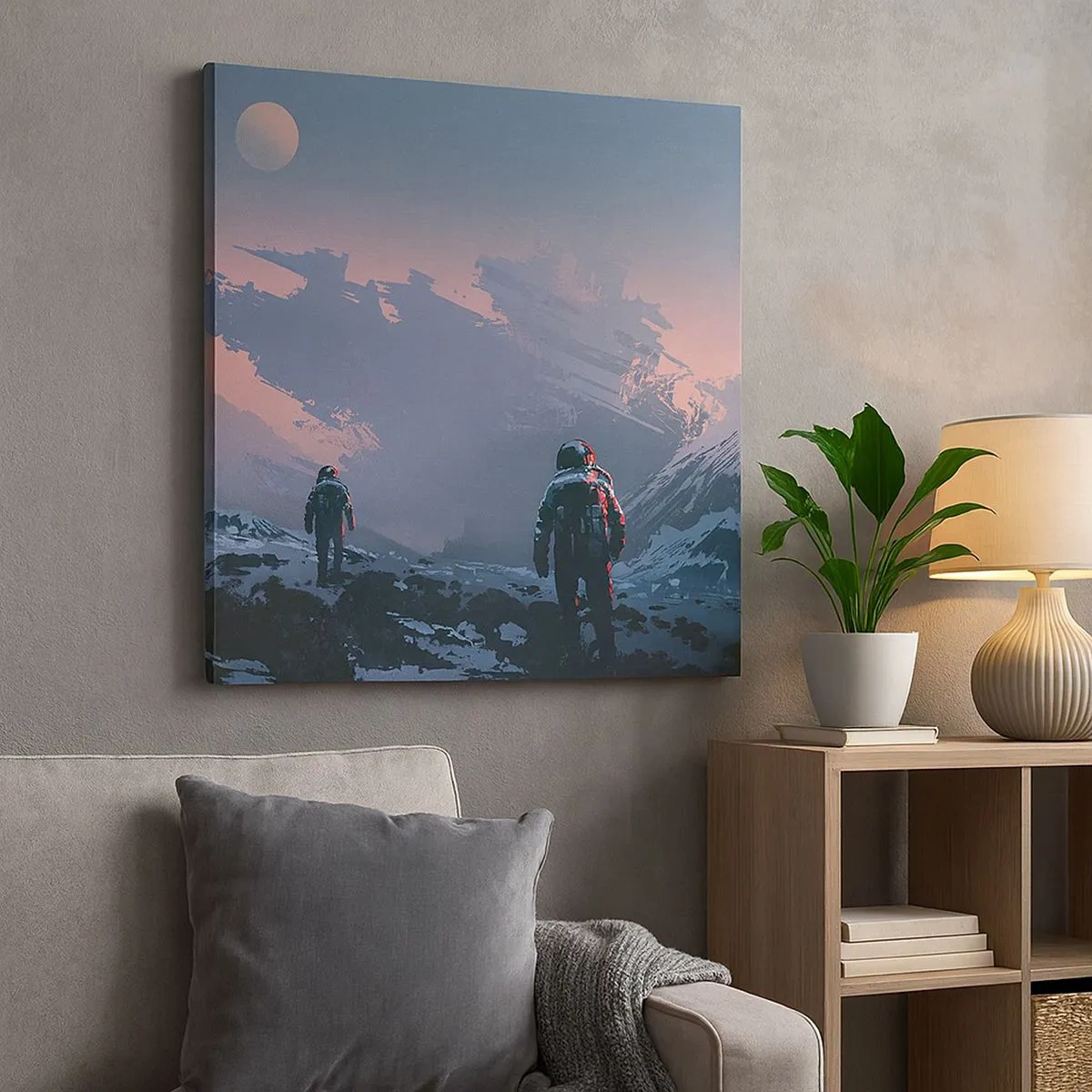 Canvas picture - Under an Unknown Star - 30x30 cm