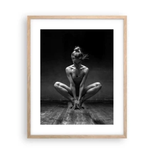 Poster in light oak frame - Concentration of Dancing Energy - 40x50 cm