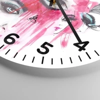 Clock face with numbers