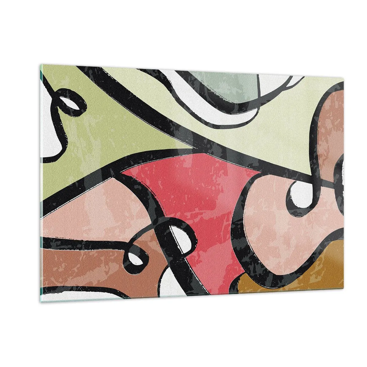 Glass picture - Pirouettes Among Colours - 120x80 cm