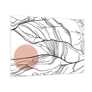 Glass picture - In a Web of Twigs - 100x70 cm