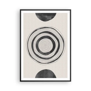 Poster in black frame - Important What's in Between - 70x100 cm