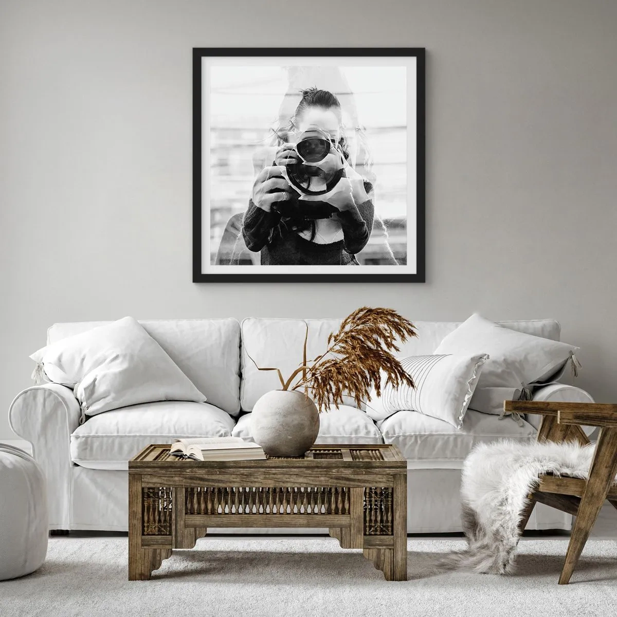 Poster in black frame - Creator and the Creation - 40x40 cm