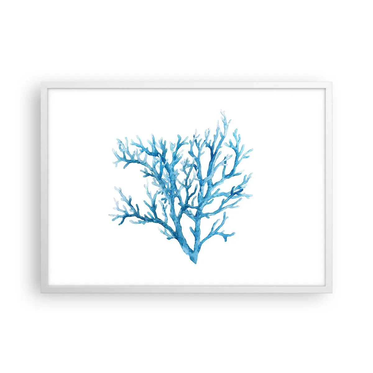 Poster in white frmae - Sea Filigree - 70x50 cm