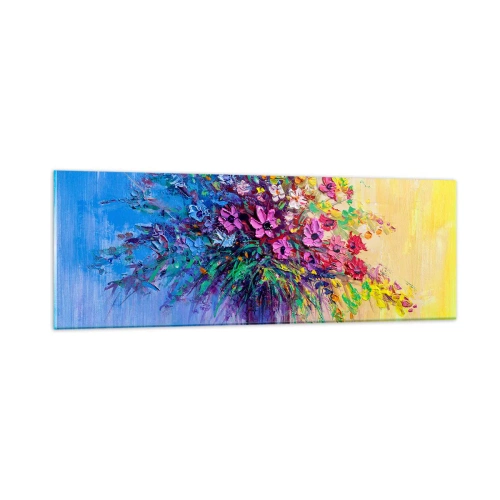 Glass picture - Gift from Summer Meadow - 90x30 cm
